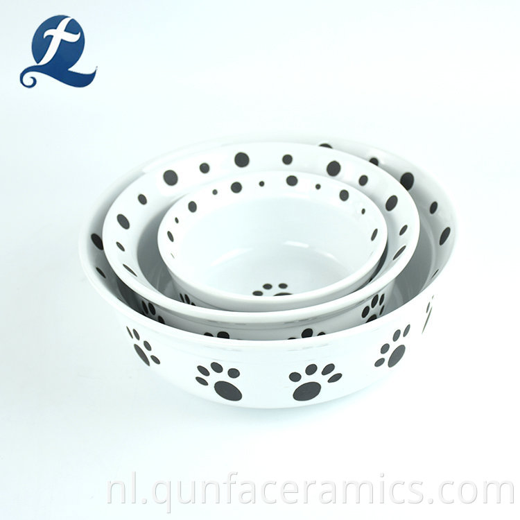 set of 3 dog feeding bowl